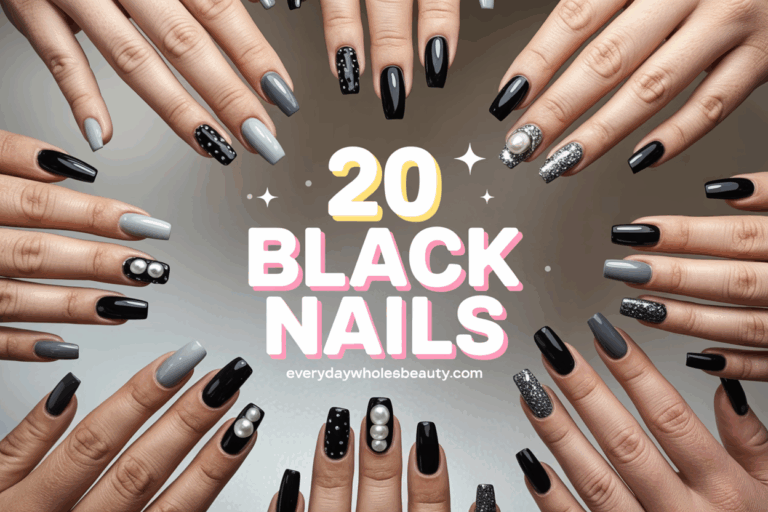 20 Black Nail Design Ideas for Stylish and Versatile Looks