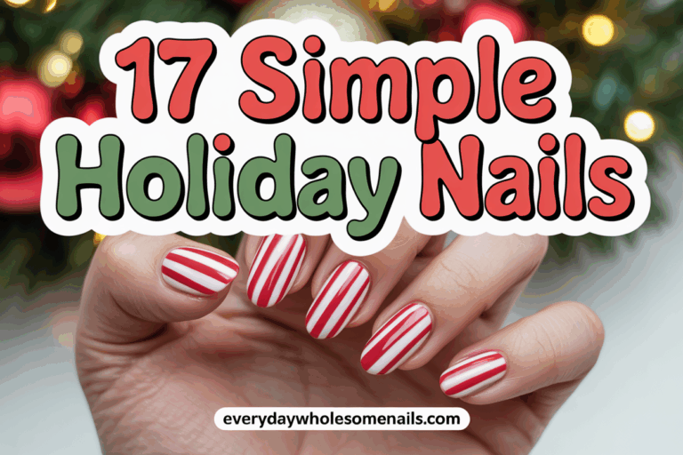 17 Short Christmas Nails Ideas for Stylish Festive Looks