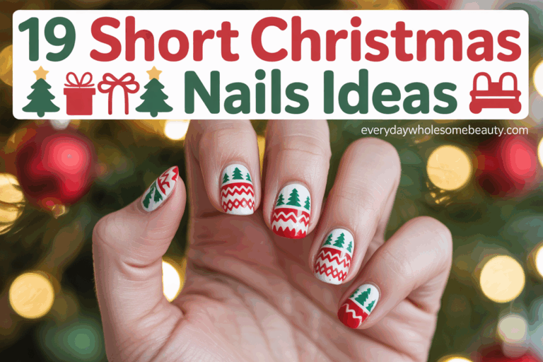 19 Christmas Nails Short Length Ideas for Festive and Easy-to-Maintain Styles