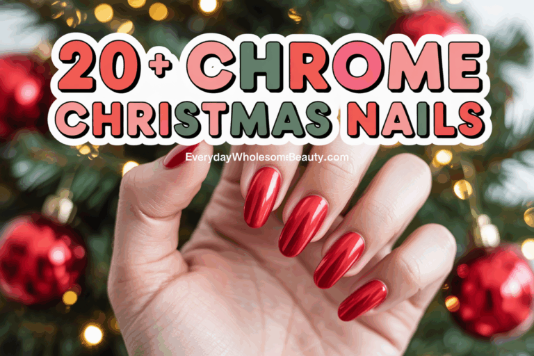 20 Chrome Christmas Nails Ideas to Elevate Your Holiday Look