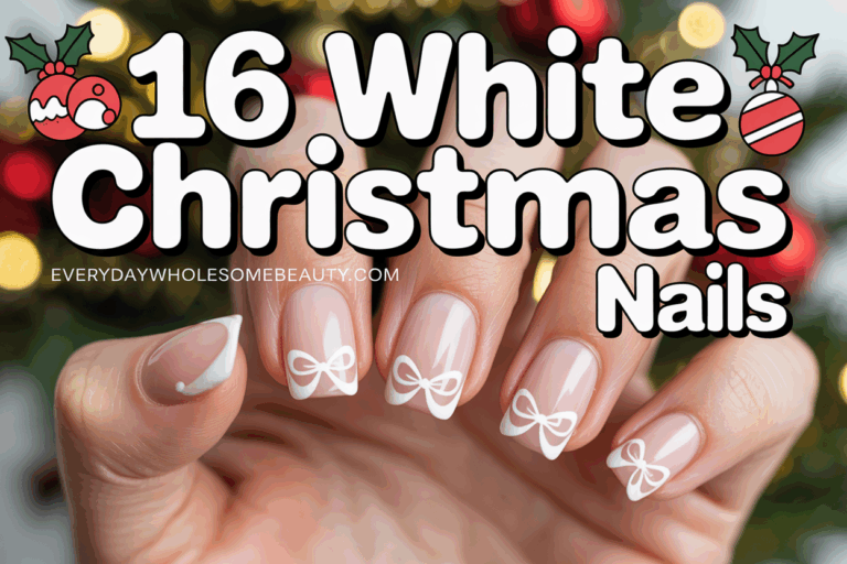 18 Christmas Nails White Ideas For Elegant Winter Manicures