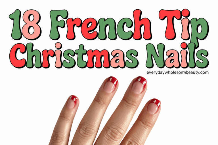 18 Christmas French Tip Nails Ideas for Elegant Holiday Manicures