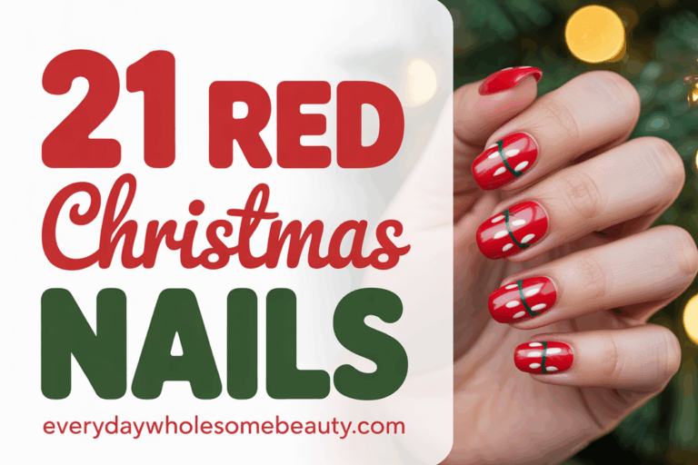 21 Christmas Nails Red Designs to Celebrate the Holiday Season
