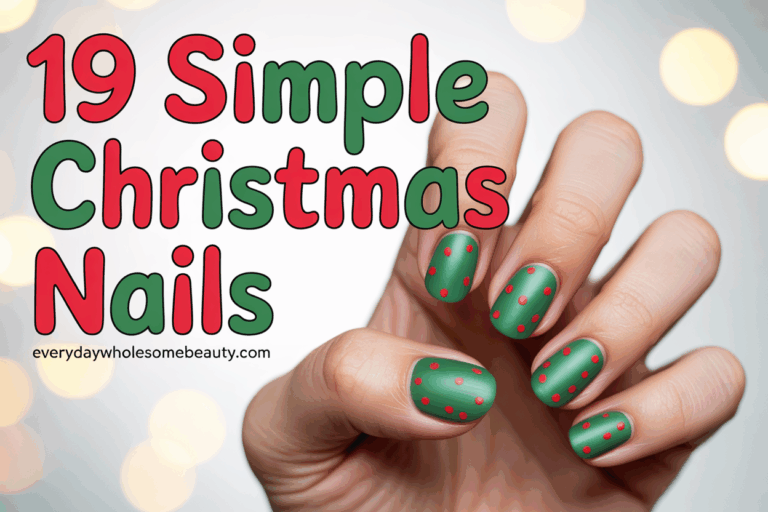 19 Christmas Nails Simple Designs for Effortless Holiday Style