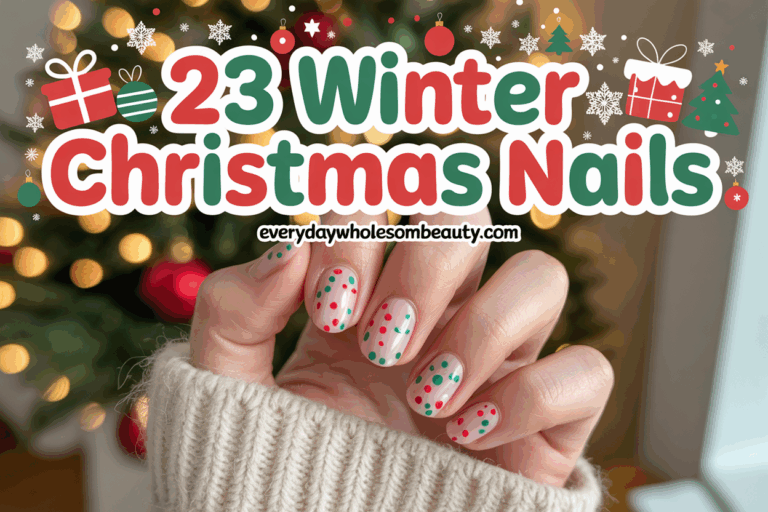 23 Winter Christmas Nails Ideas for Festive and Stylish Holiday Looks